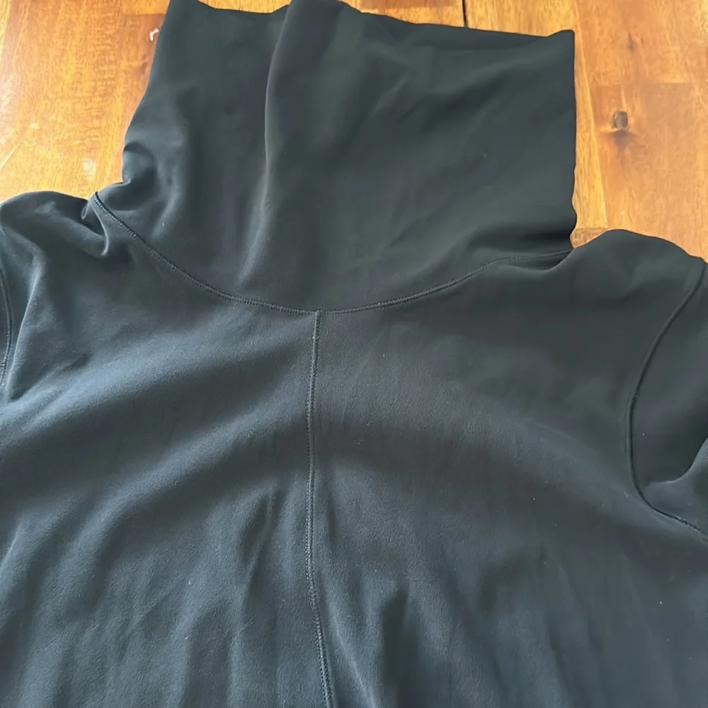 lululemon turtleneck long sleeve with crossed front | color: black size S/4 - Picture 2 of 6